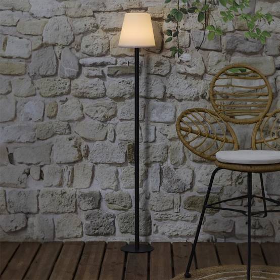 The Home Deco Factory - Lampadaire à LED Intérieur & Extérieur "RGB" 160cm Blanc & Noir - Image 9