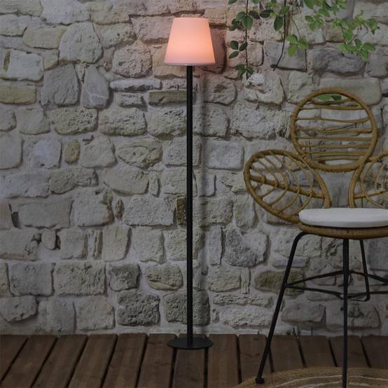 The Home Deco Factory - Lampadaire à LED Intérieur & Extérieur "RGB" 160cm Blanc & Noir - Image 8