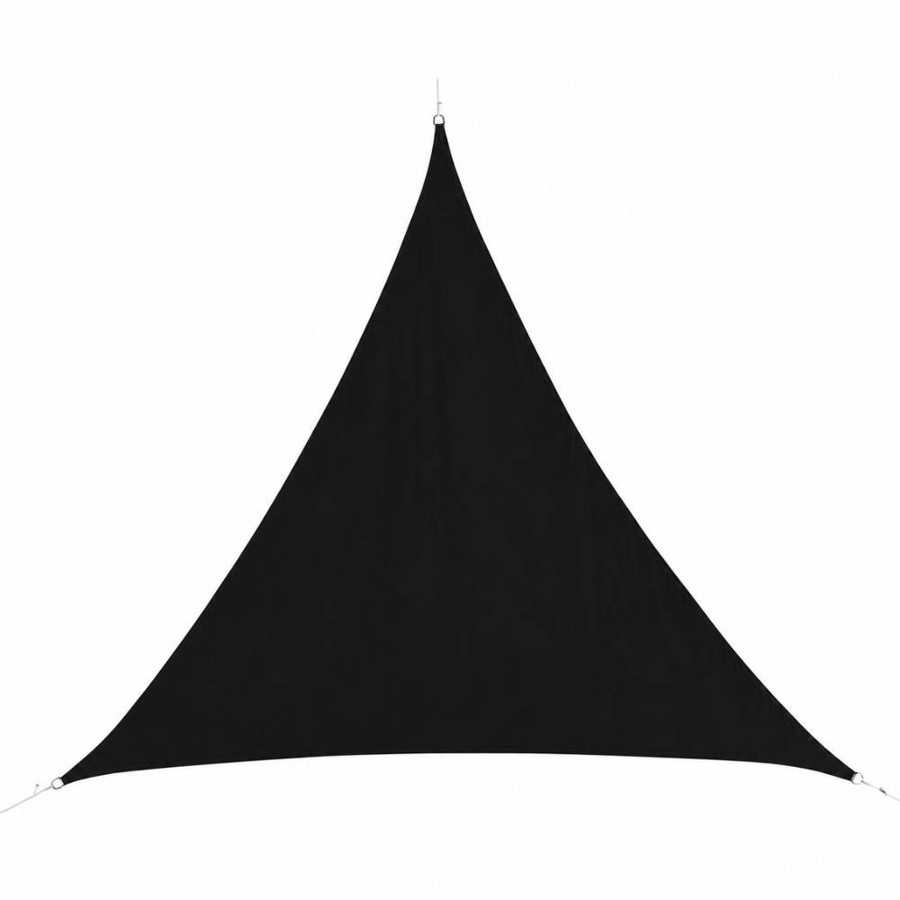 Terre Jardin - Voile d'ombrage triangulaire 3,6 x 3,6 x 3,6 m Noir - TERRE JARDIN - Image 1