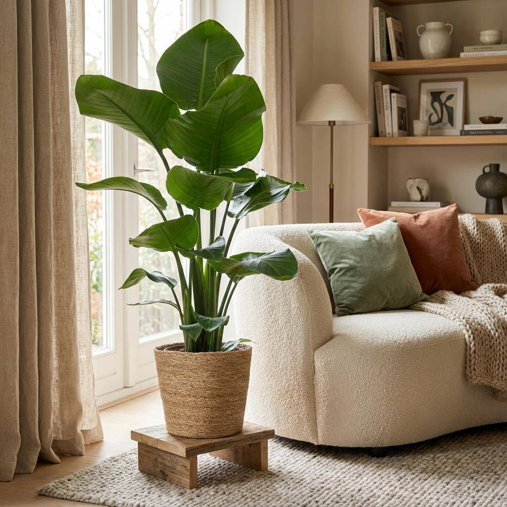 Strelitzia Nicolai - Pot de 21cm - Hauteur 80cm - Panier - Plantes d'intérieur - Image 2