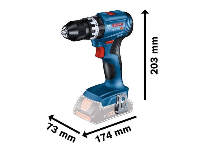 Bosch Professional - Combo kit 3 machines 18V (GWS7/GSB45/GDX200) + 2 batteries 5Ah + sac - BOSCH - 0615990N31 - Image 3
