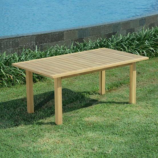 Table extensible teck massif Constantine 174/234 x100 cm - TECK'Attitude - Image 5