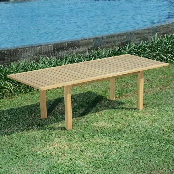 Table extensible teck massif Constantine 174/234 x100 cm - TECK'Attitude - Image 2