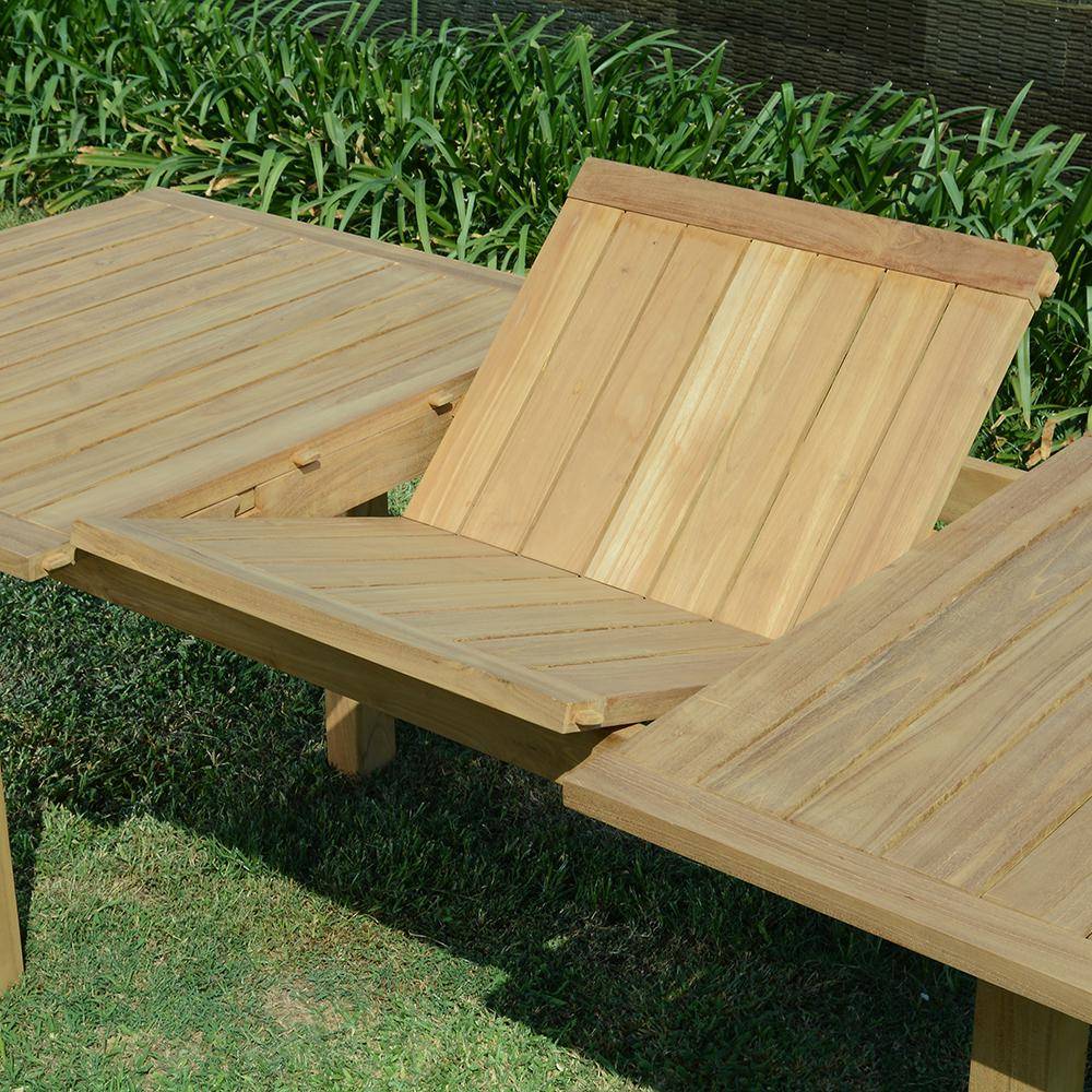 Table extensible teck massif Constantine 174/234 x100 cm - TECK'Attitude - Image 6