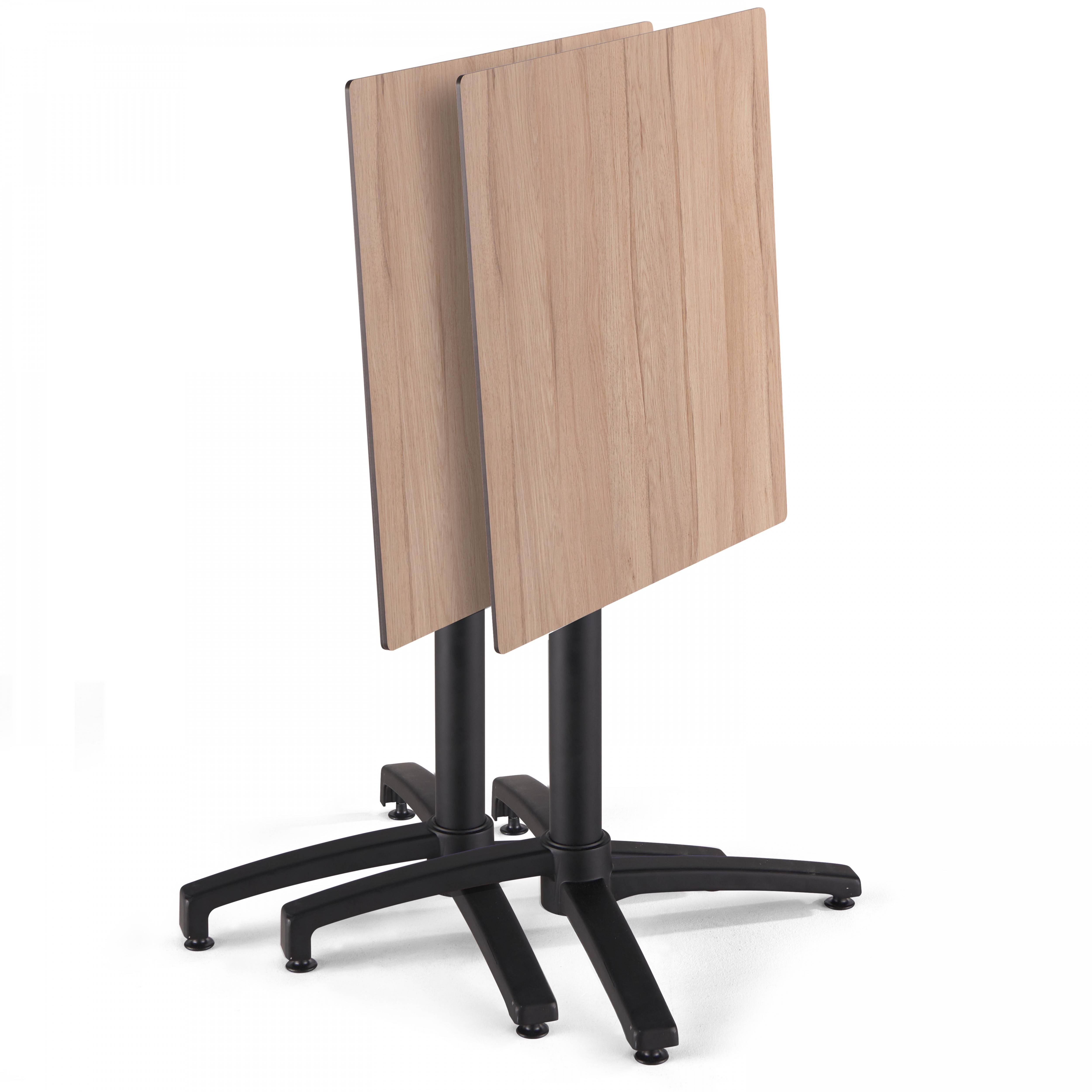 Oviala - Table de terrasse 60 cm inclinable chene clair Opéra - Oviala - Image 2