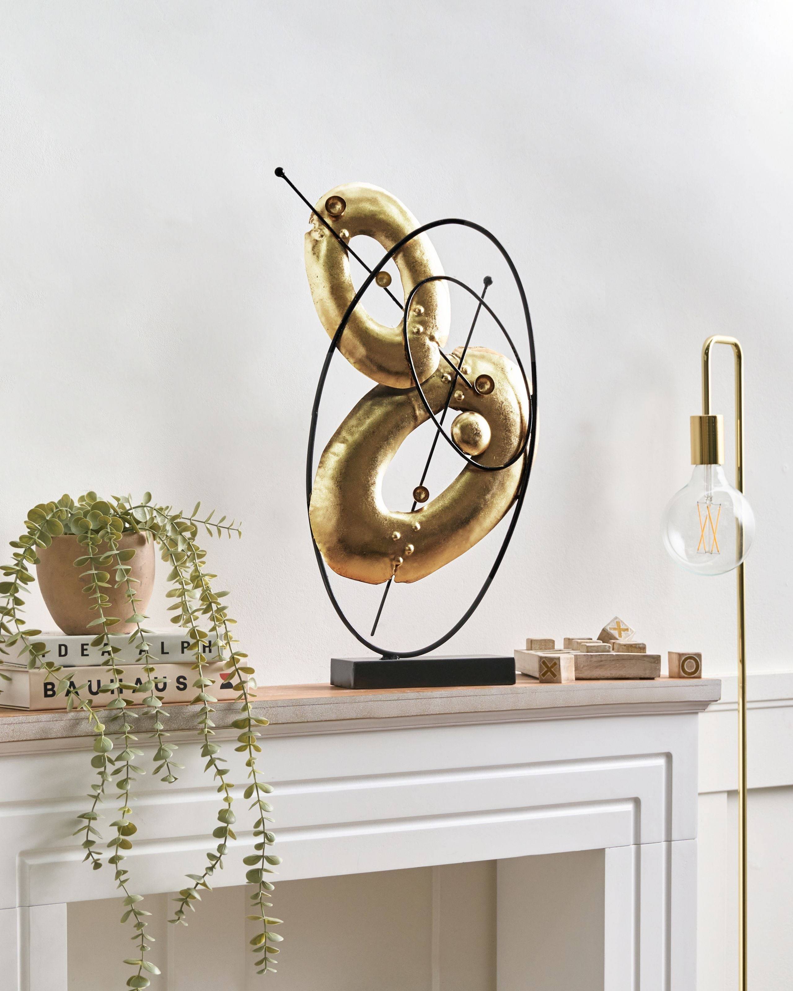 Beliani - Accessoire Décoratif Métal Doré LUSK - 30x12x63- Beliani - Image 1