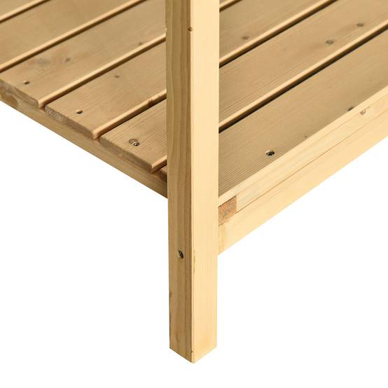 Carré potager sur pieds bois massif jardin culture ergonomique 8 bacs 110cm - ComfortXL Outdoor Living - Image 9