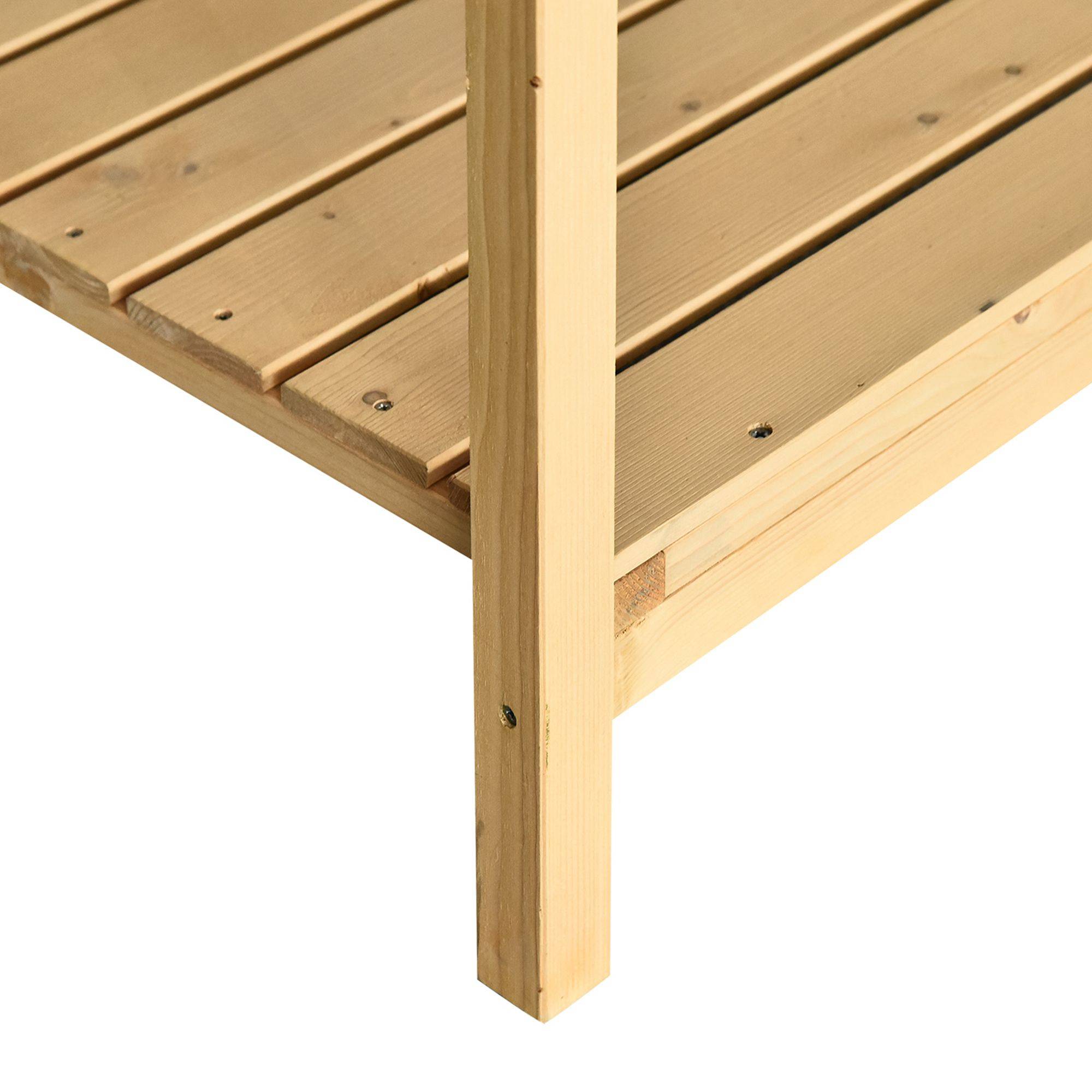 Carré potager sur pieds bois massif jardin culture ergonomique 8 bacs 110cm - ComfortXL Outdoor Living - Image 9