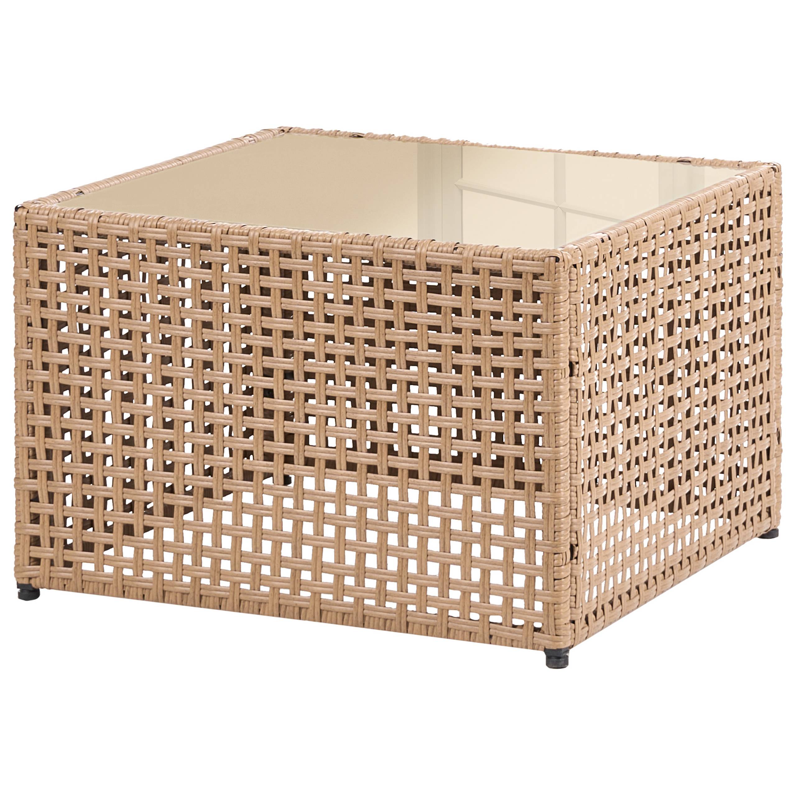 Beliani - Set de salon, 6 Personnes Polyrotin Beige clair OMEGANA - Beliani - Image 6