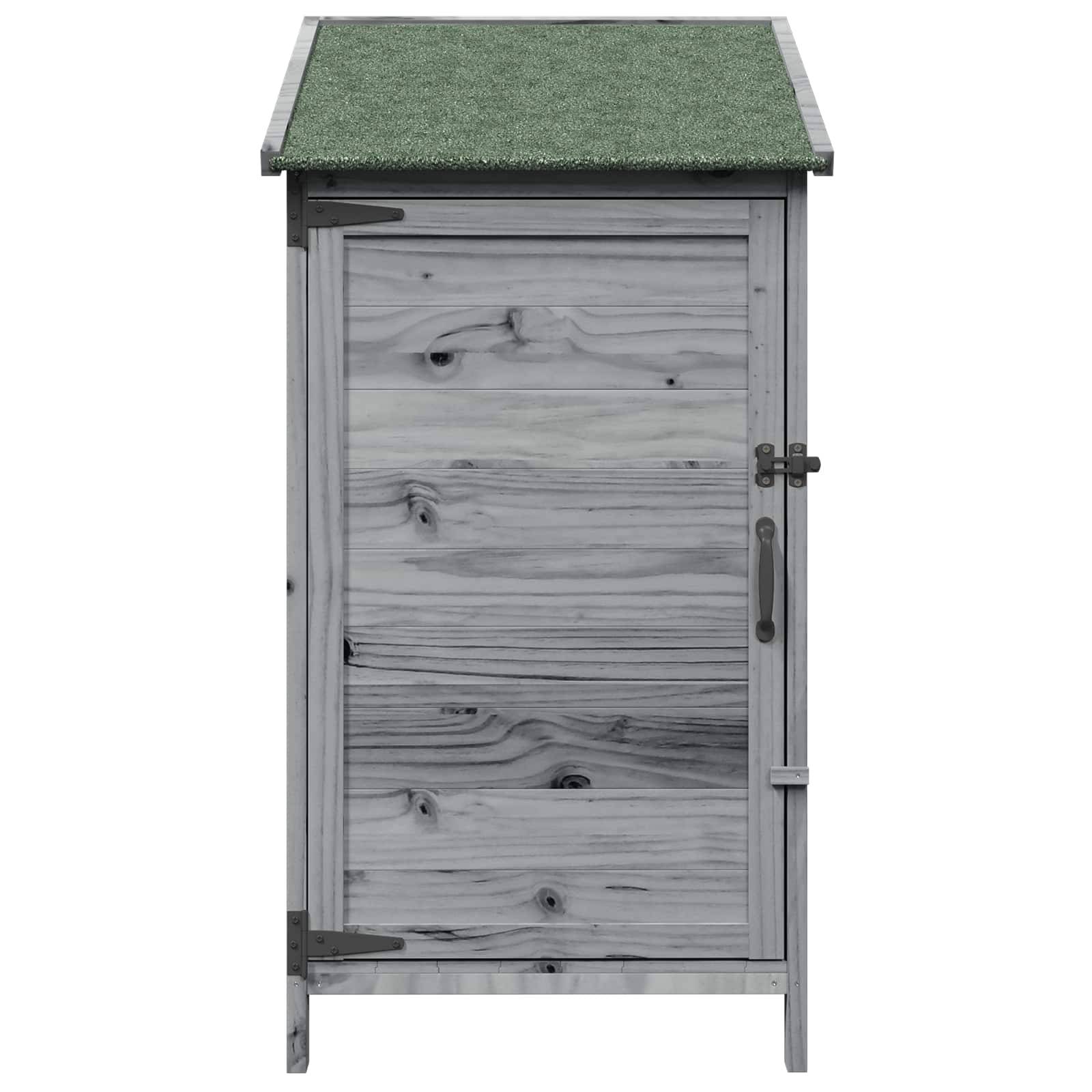 Vidaxl - Abri de jardin Gris 59 x 56 x 113,5 cm Bois d'ingénierie vidaXL 42033438 - Image 6