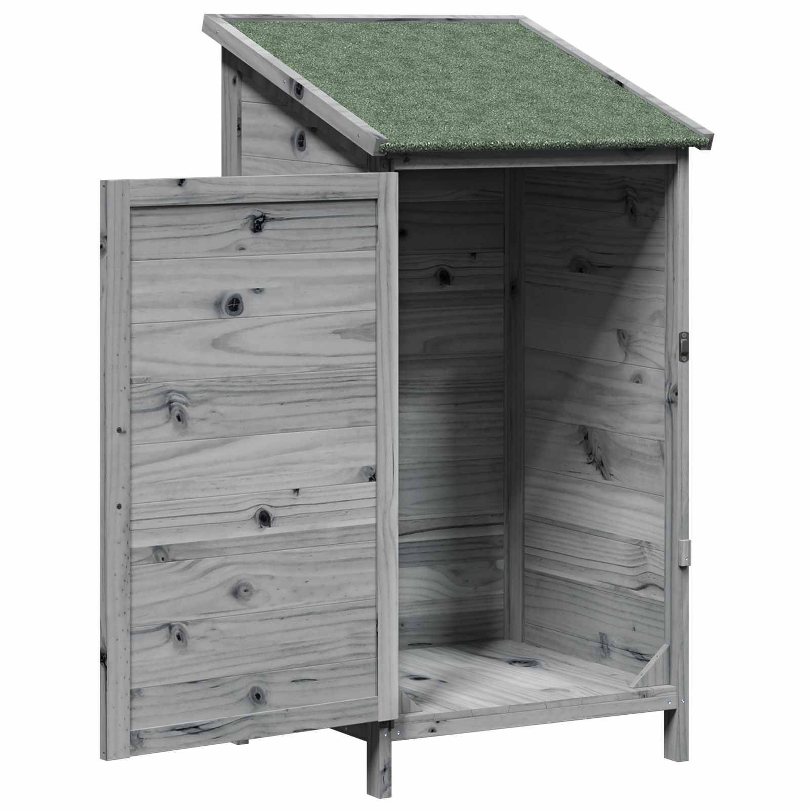 Vidaxl - Abri de jardin Gris 59 x 56 x 113,5 cm Bois d'ingénierie vidaXL 42033438 - Image 5
