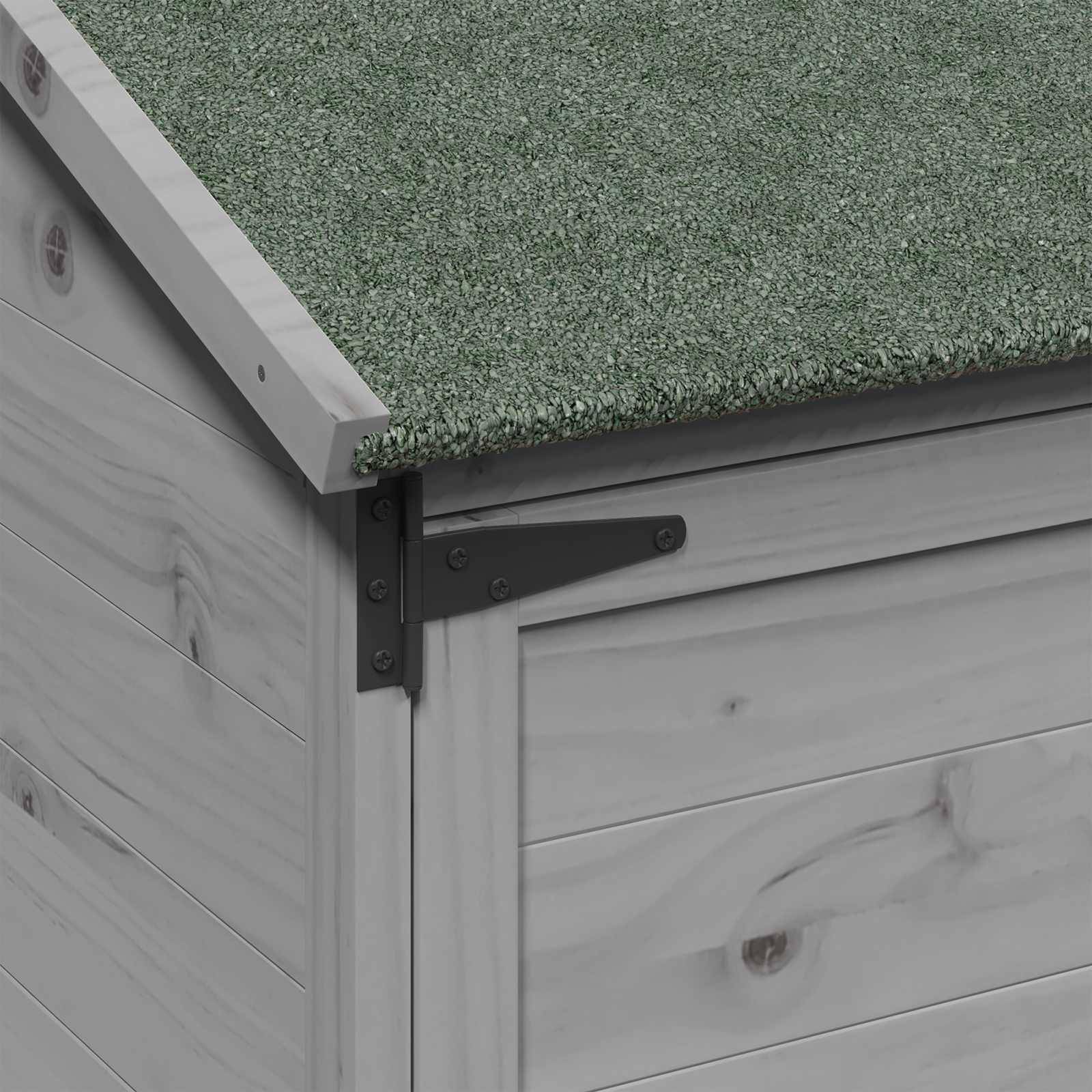 Vidaxl - Abri de jardin Gris 59 x 56 x 113,5 cm Bois d'ingénierie vidaXL 42033438 - Image 9