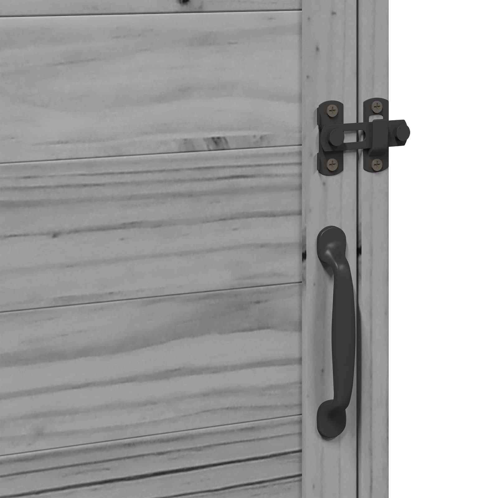 Vidaxl - Abri de jardin Gris 59 x 56 x 113,5 cm Bois d'ingénierie vidaXL 42033438 - Image 10