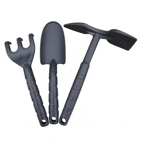 Mv Industries - Kit 3 outils de jardinage, Couleur Gris