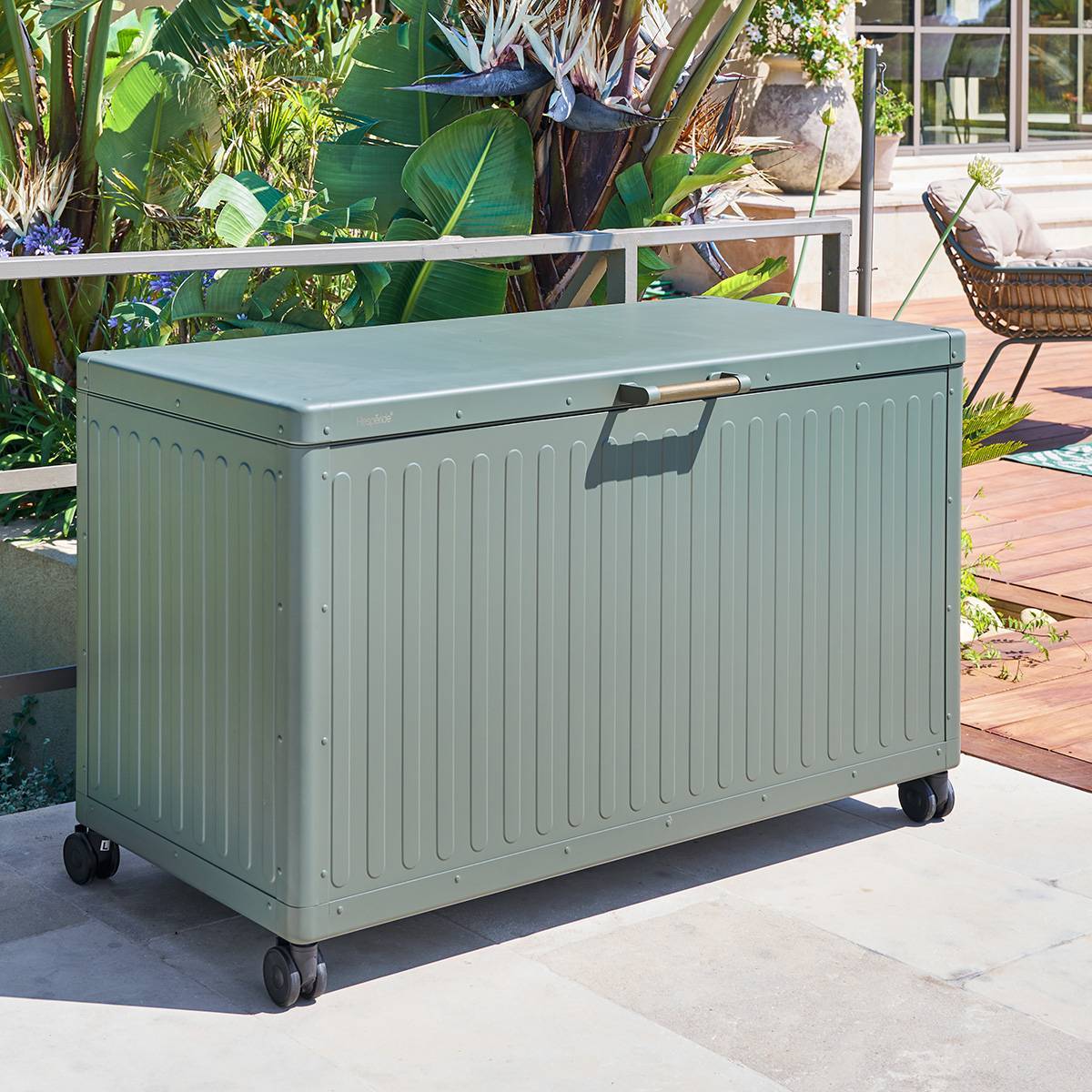 Hesperide - Coffre de rangement Edenio vert laurier 510L - Hespéride