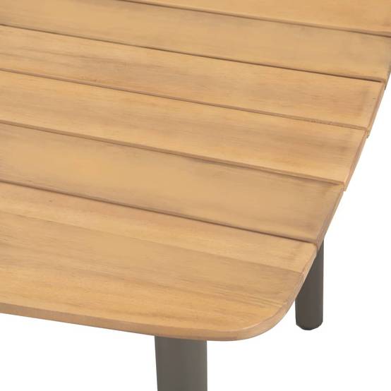 Vidaxl - Mobilier à dîner d'extérieur 9pcs Bois d'acacia solide et acier vidaXL 47296 - Image 4