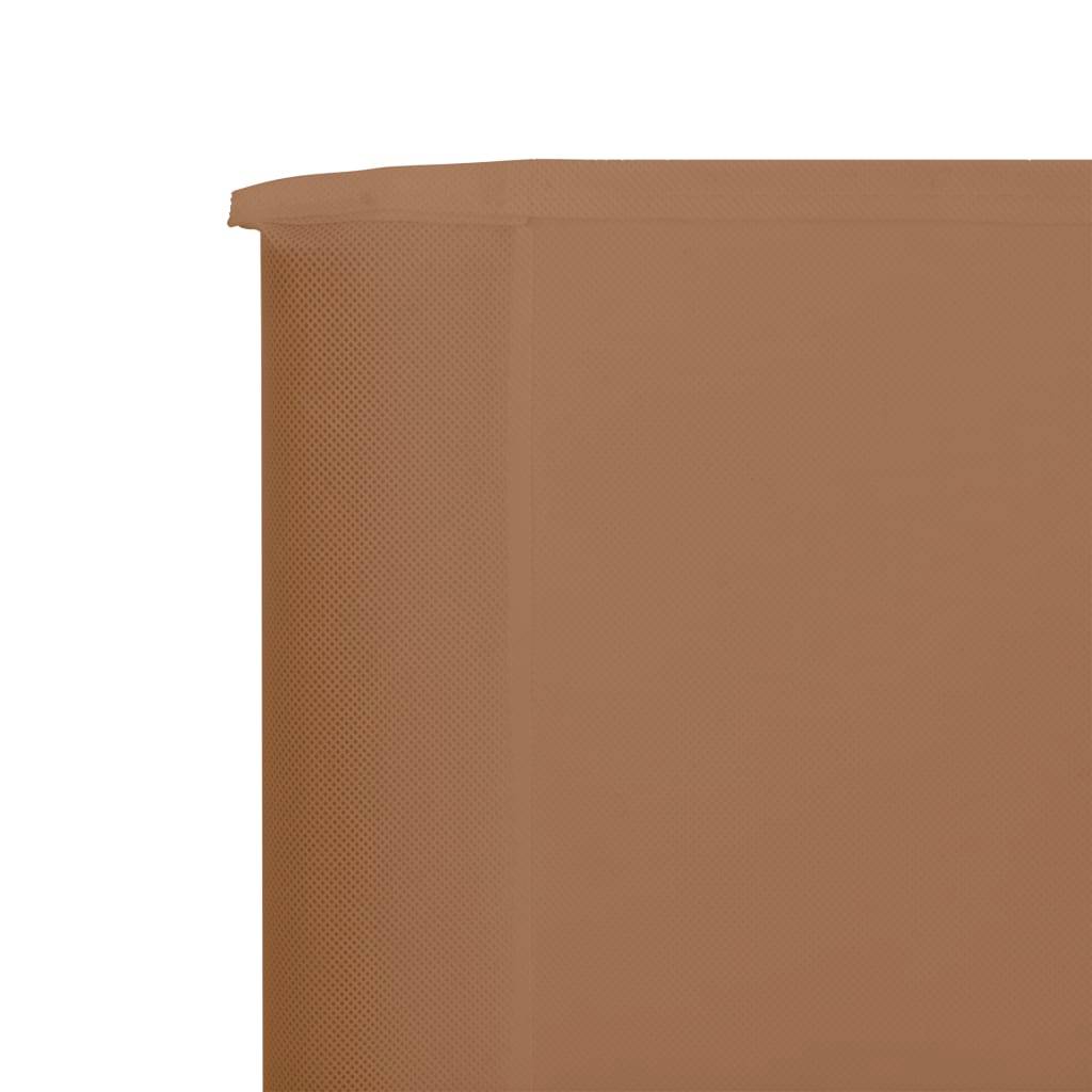 Helloshop26 - Brises-vue paravent 3 panneaux tissu 400 x 160 cm taupe - Image 3