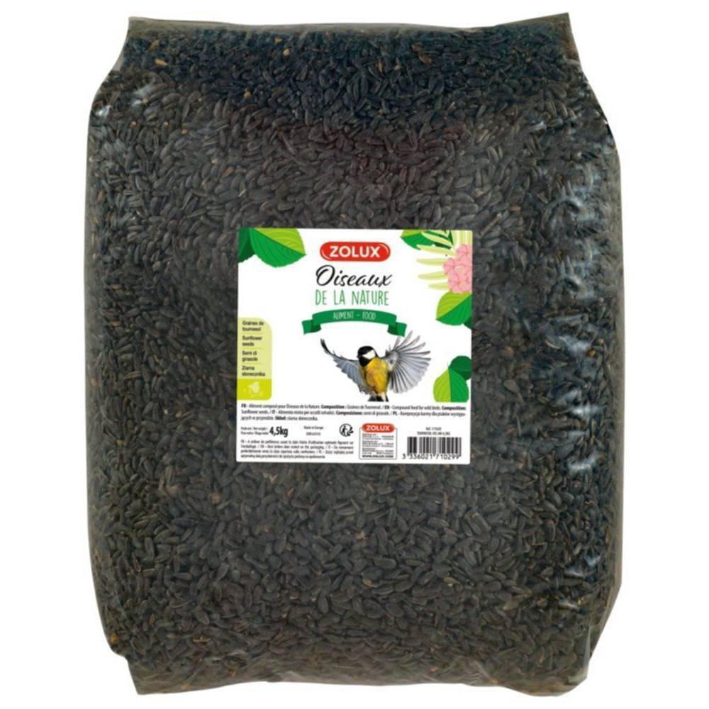 Zolux - Tournesol graine pour oiseaux de jardin sac 4.5 kg - Image 1