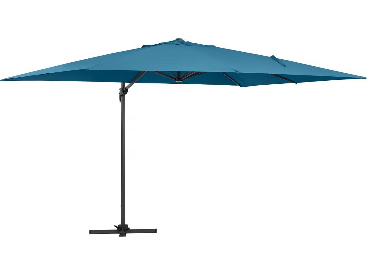 Habitat Et Jardin - Parasol Jardin Déporté Alu "sun 4" - Rectangle - 3 X 4 M - Bleu - Dalles à Lester Incluses -habitat Et Jardin - Image 3