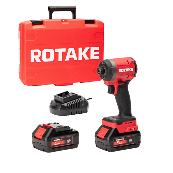 Autre - Visseuse à chocs 18V 1/4' HEX 260 Nm avec 2 Batteries 18V 5Ah, Chargeur, Coffret - ROTAKE - S1-50D - Image 1