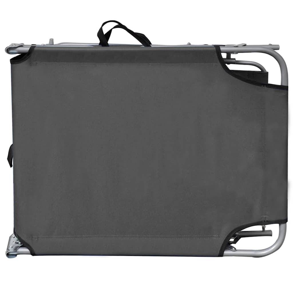 ComfortXL - Transat Pliable Aluminium avec Pare-Soleil Jardin Gris – ComfortXL Outdoor Living - Image 4