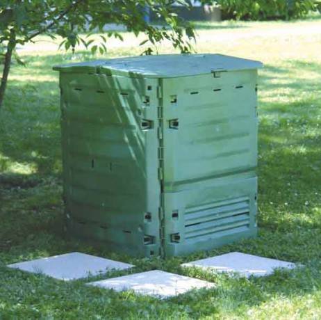 Garantia - Composteur Thermo-King Vert + grille de fond, Contenance 400 L - Image 1
