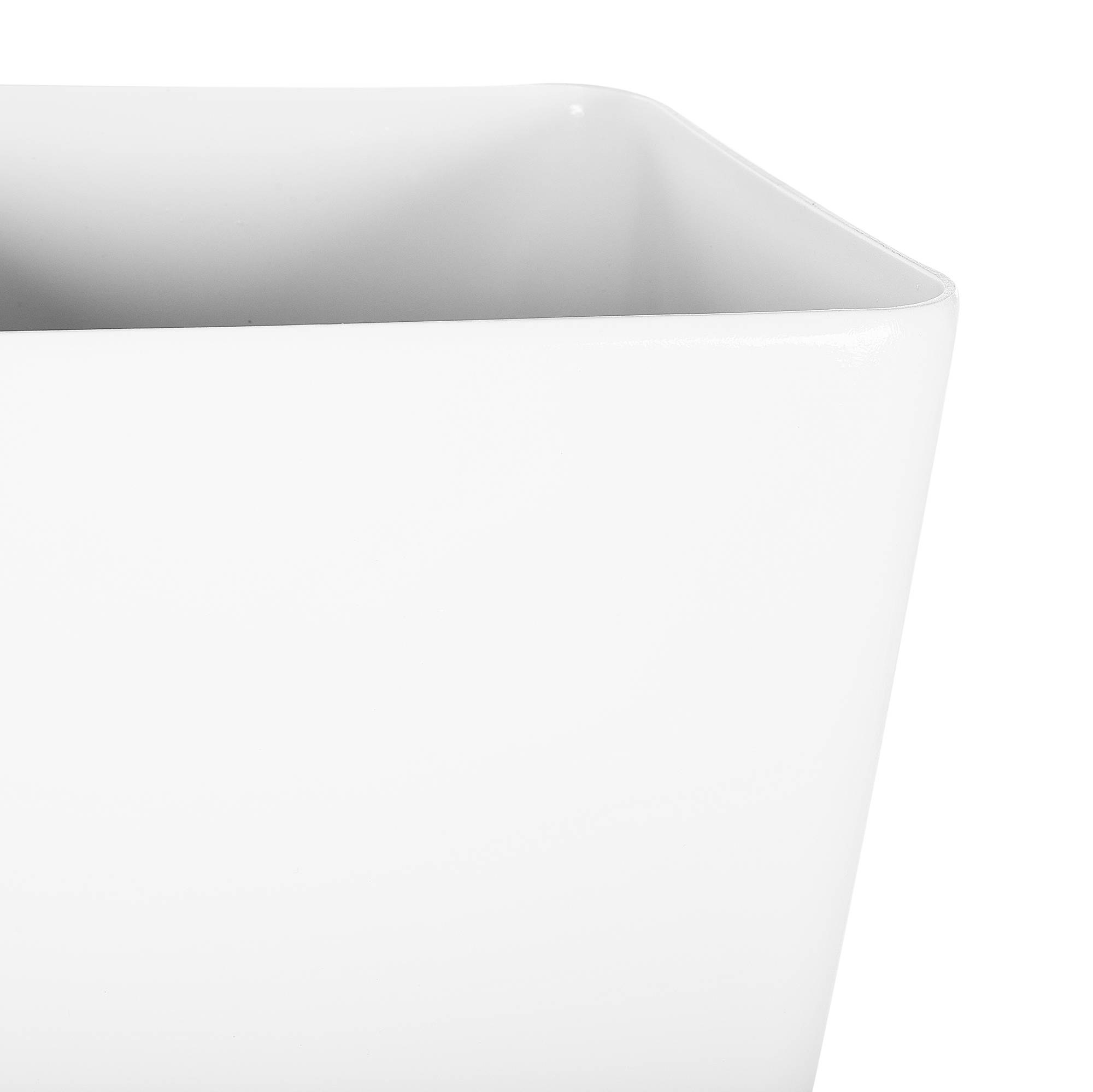 Beliani - Pot de fleurs blanc 76 cm pour l'intérieur et l'extérieur - Image 4