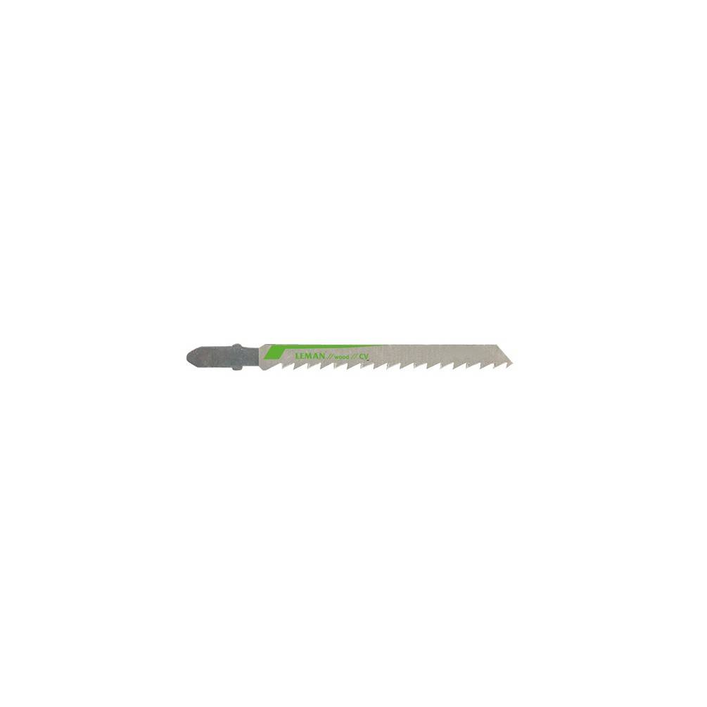 3 lames de scie sauteuse CV - Lu. 75 mm pas 4 mm - coupe fine pour bois - LEMAN - 7004.03 - Image 1