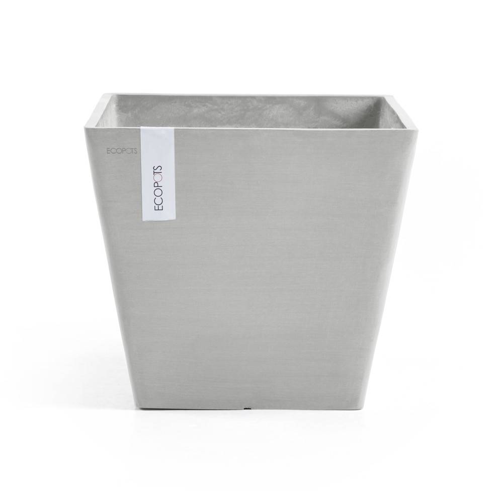 Ecopots - Pot Carré Rotterdam 50 Blanc Gris - 50 x 50 x H. 44 cm - 75 L ECOPOTS - Image 4