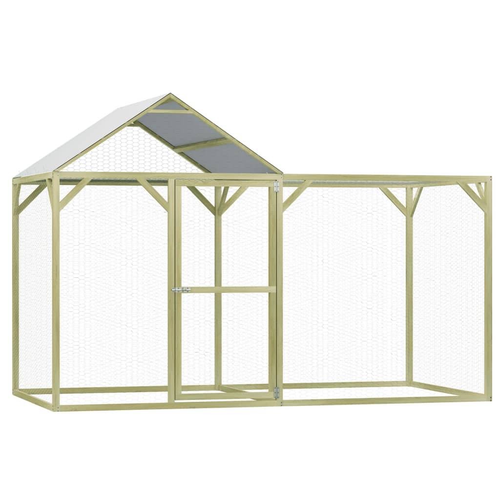 Helloshop26 - Poulailler 3 x 1,5 x 2 m pinède imprégnée - Image 1