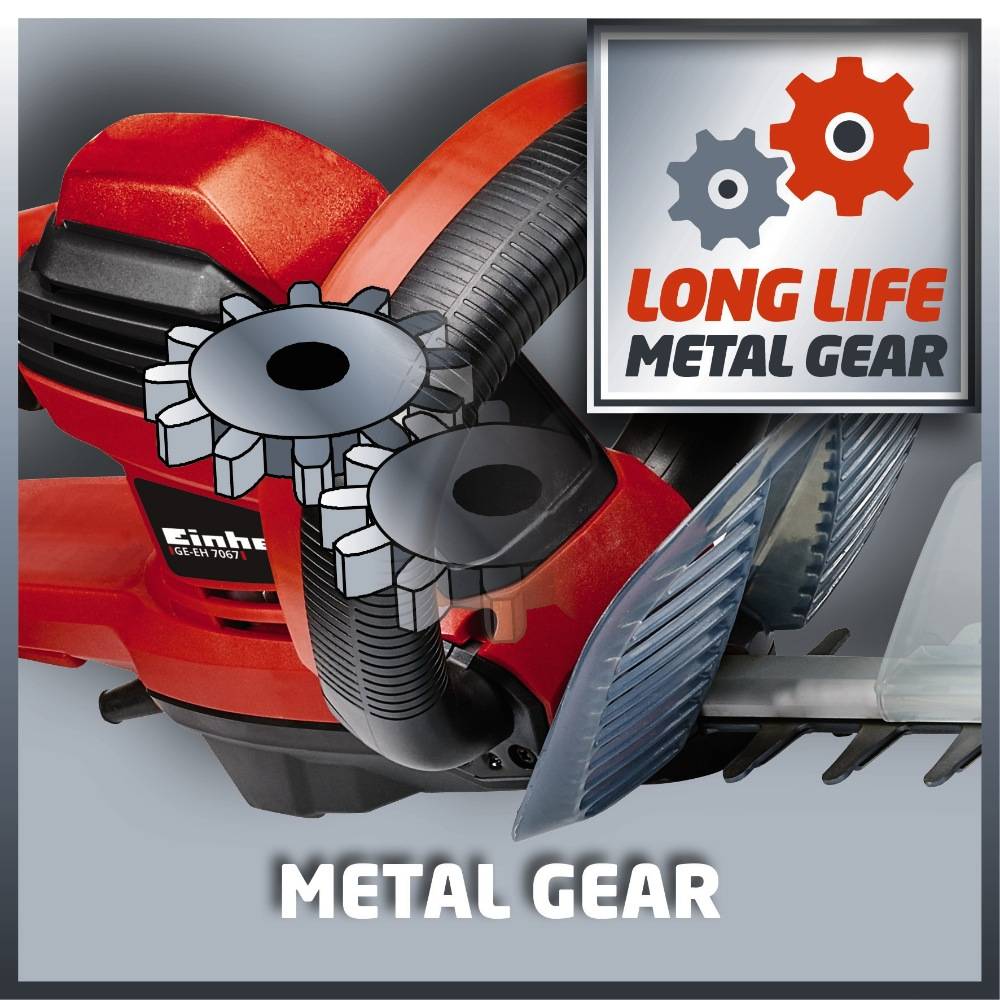 Einhell - Taille-haies électrique – GE-EH 7067 – 700 W – Longueur de coupe 67 cm – Poignée pivotante - Image 8