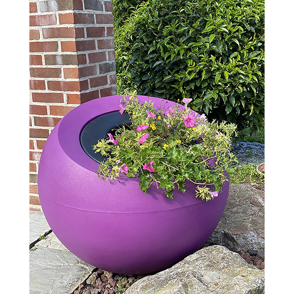 Plast'Up Rotomoulage - Pot de fleurs sphérique xxl dolce vita 300l-lot de 2 - Image 2