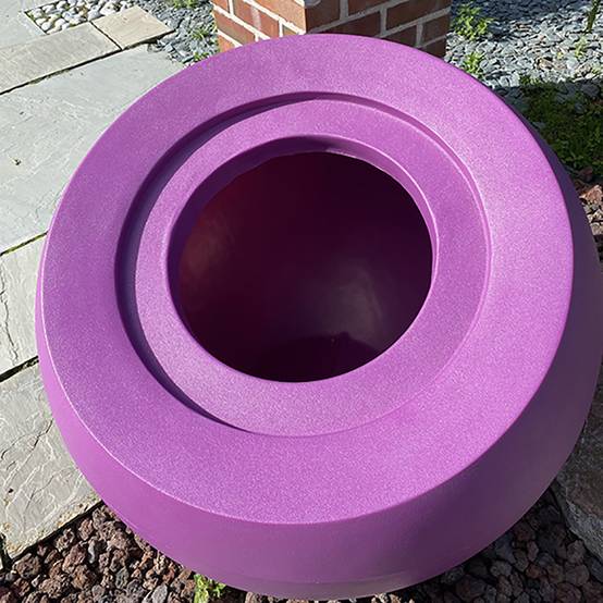 Plast'Up Rotomoulage - Pot de fleurs sphérique xxl dolce vita 300l-lot de 2 - Image 4