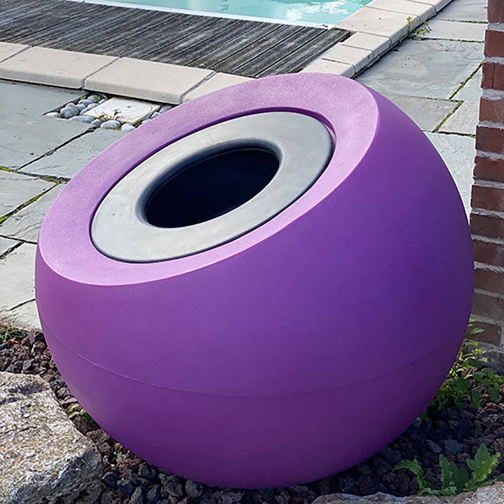 Plast'Up Rotomoulage - Pot de fleurs sphérique xxl dolce vita 300l-lot de 2 - Image 3