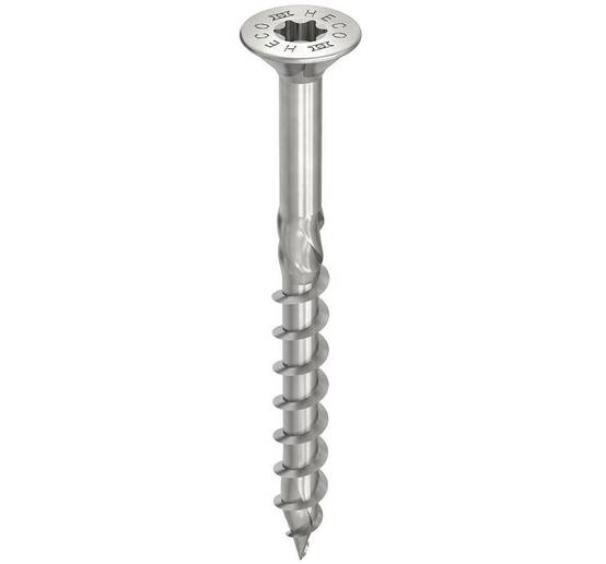Vis HECO-Topix-Plus Inox - Ø4,5x70mm - Tête Fraisée à poches de fraisage - Filetage Partiel - T20 - Boite de 200 - 61718 - Image 1