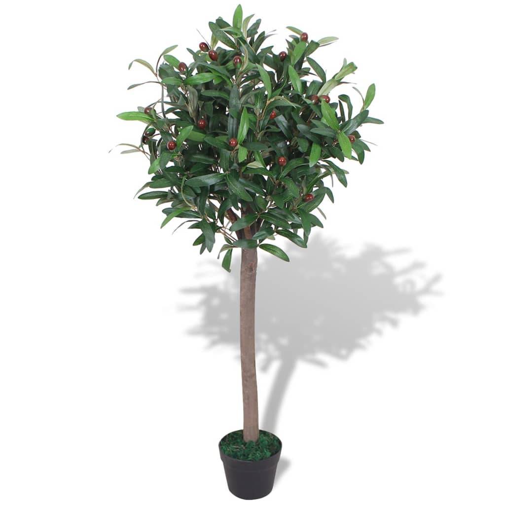 Laurier artificiel bois et plastique vert 16 x 16 x 120 cm - PANGIVO - Image 1