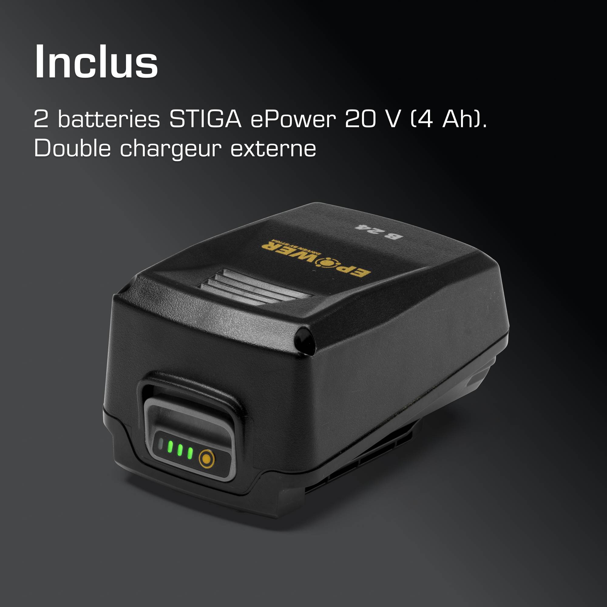 Alpina - Kit Souffleur/Aspirateur/Broyeur AV 20 Li, 20 V (0,6 kW), inclut 2 batteries 4 Ah + double chargeur, bac de ramassage 45 L - Alpina - Image 3