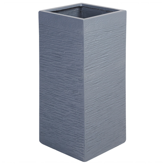 Cache-pot d'extérieur Fibre d'argile Gris foncé DION - Beliani - Image 1