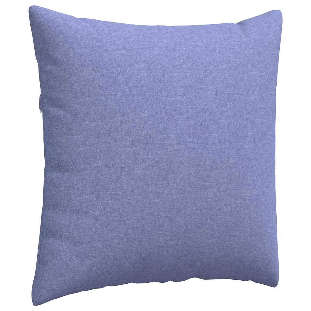 ComfortXL - Set de 2 Coussins Carrés Tissu Doux pour Canapé Confortables Housses Amovibles pour Salon Bleu 80x80 cm – ComfortXL Outdoor Living - Image 5