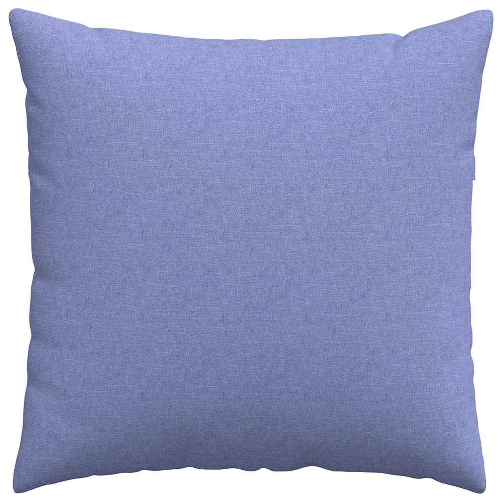ComfortXL - Set de 2 Coussins Carrés Tissu Doux pour Canapé Confortables Housses Amovibles pour Salon Bleu 80x80 cm – ComfortXL Outdoor Living - Image 6