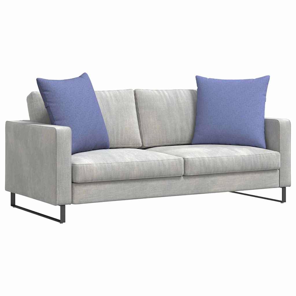 ComfortXL - Set de 2 Coussins Carrés Tissu Doux pour Canapé Confortables Housses Amovibles pour Salon Bleu 80x80 cm – ComfortXL Outdoor Living - Image 3