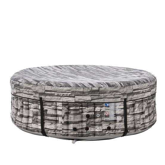 Casa.Pro - Spa gonflable Carosino pour 6 personnes aspect pierre gris pro.tec - Image 6