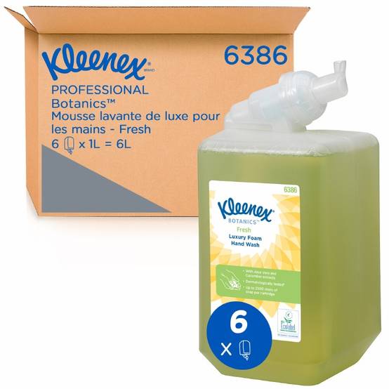 Mousse lavante fresh 1 Litres - Lot de 2 Colis de 6 - Kimberly Clark