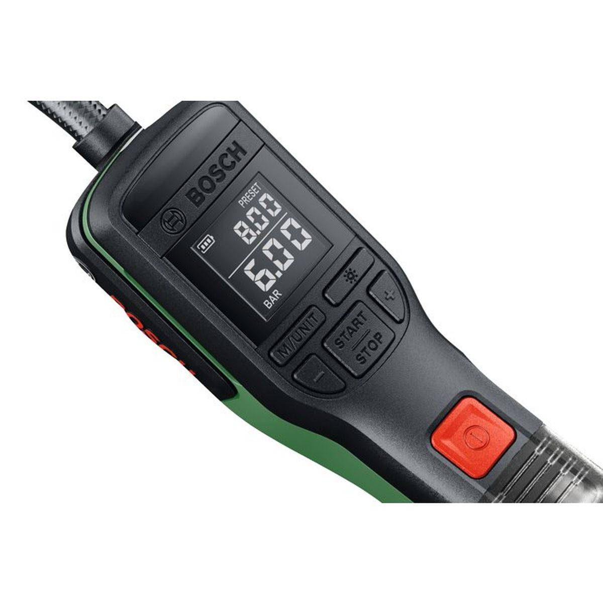 Bosch - Pompe pneumatique sans-fil Bosch PNEO pour pneus vélo, auto et moto, écran BAR, autostop jusqu’à 10,30 bar - Image 5
