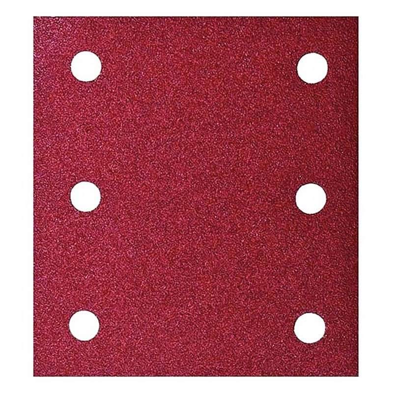 10 feuilles abrasives Makita velcro 114 x 102mm (6 trous) - taille Grain 80 - MAKITA ACCESSOIRES