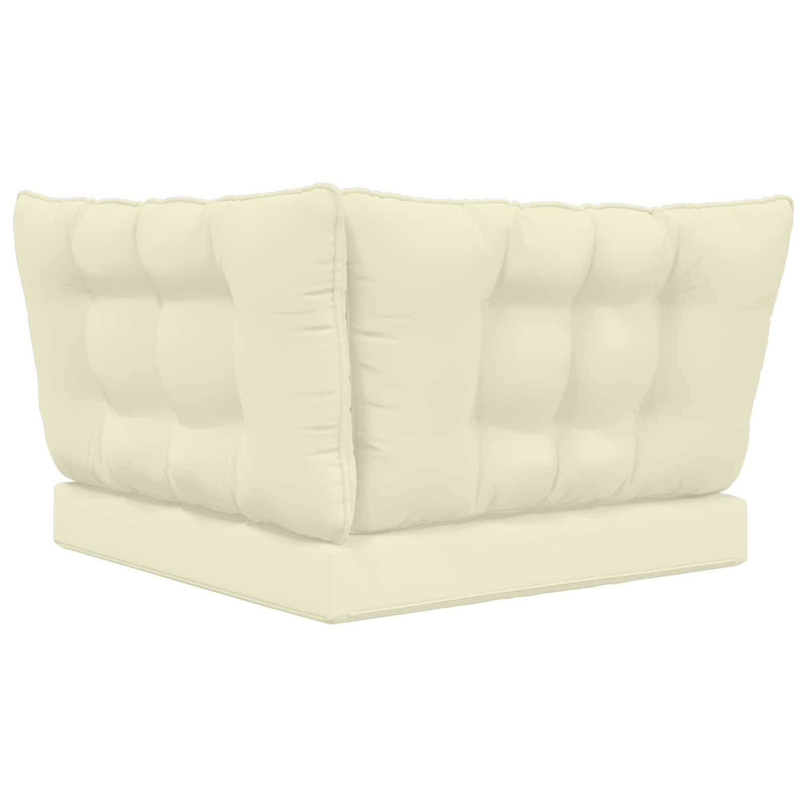 PANGIVO - Coussins de canapé extérieur polyester crème 80 x 43 x 10 cm - PANGIVO - Image 7