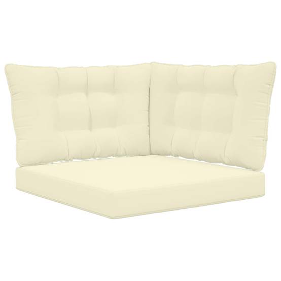 PANGIVO - Coussins de canapé extérieur polyester crème 80 x 43 x 10 cm - PANGIVO - Image 2