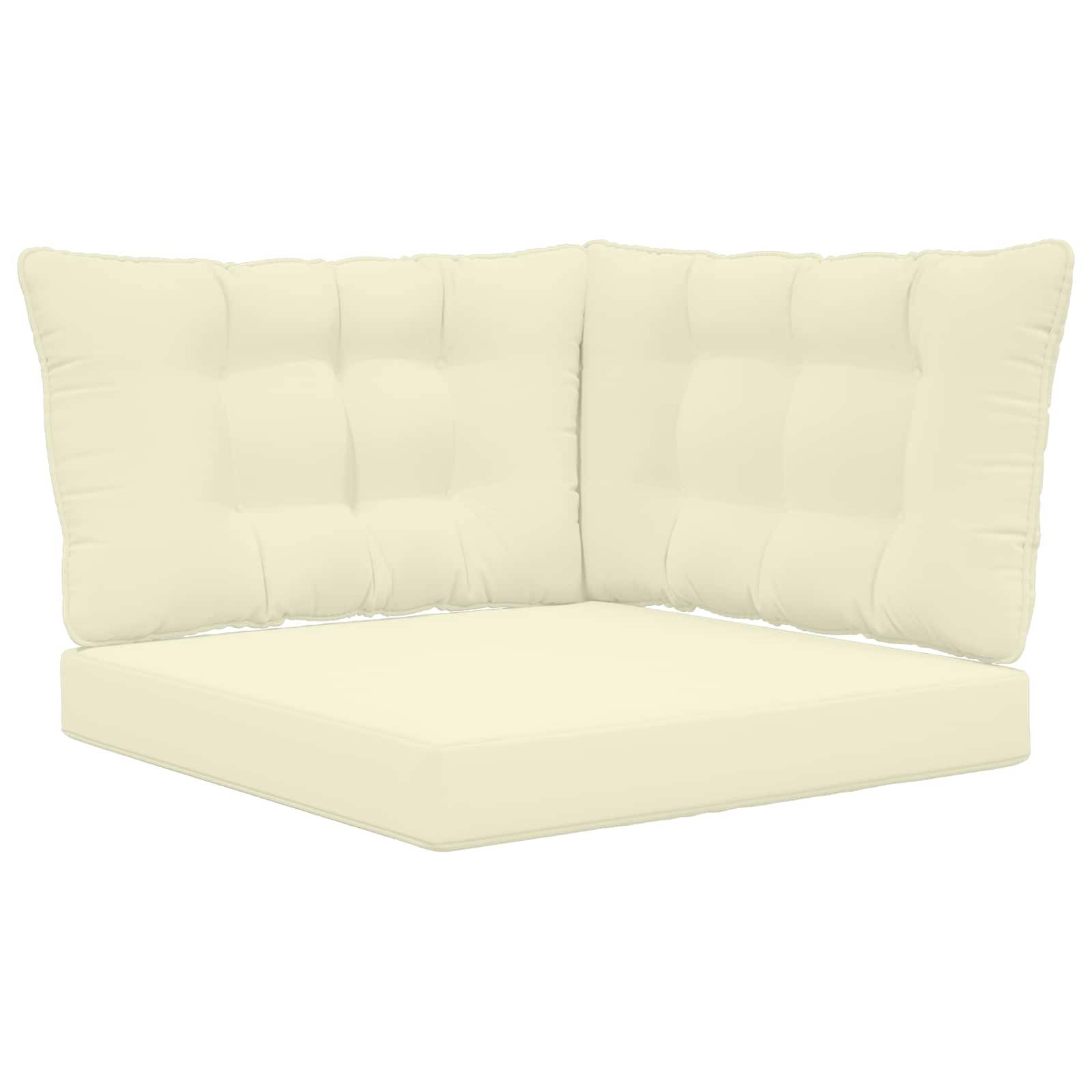 PANGIVO - Coussins de canapé extérieur polyester crème 80 x 43 x 10 cm - PANGIVO - Image 2