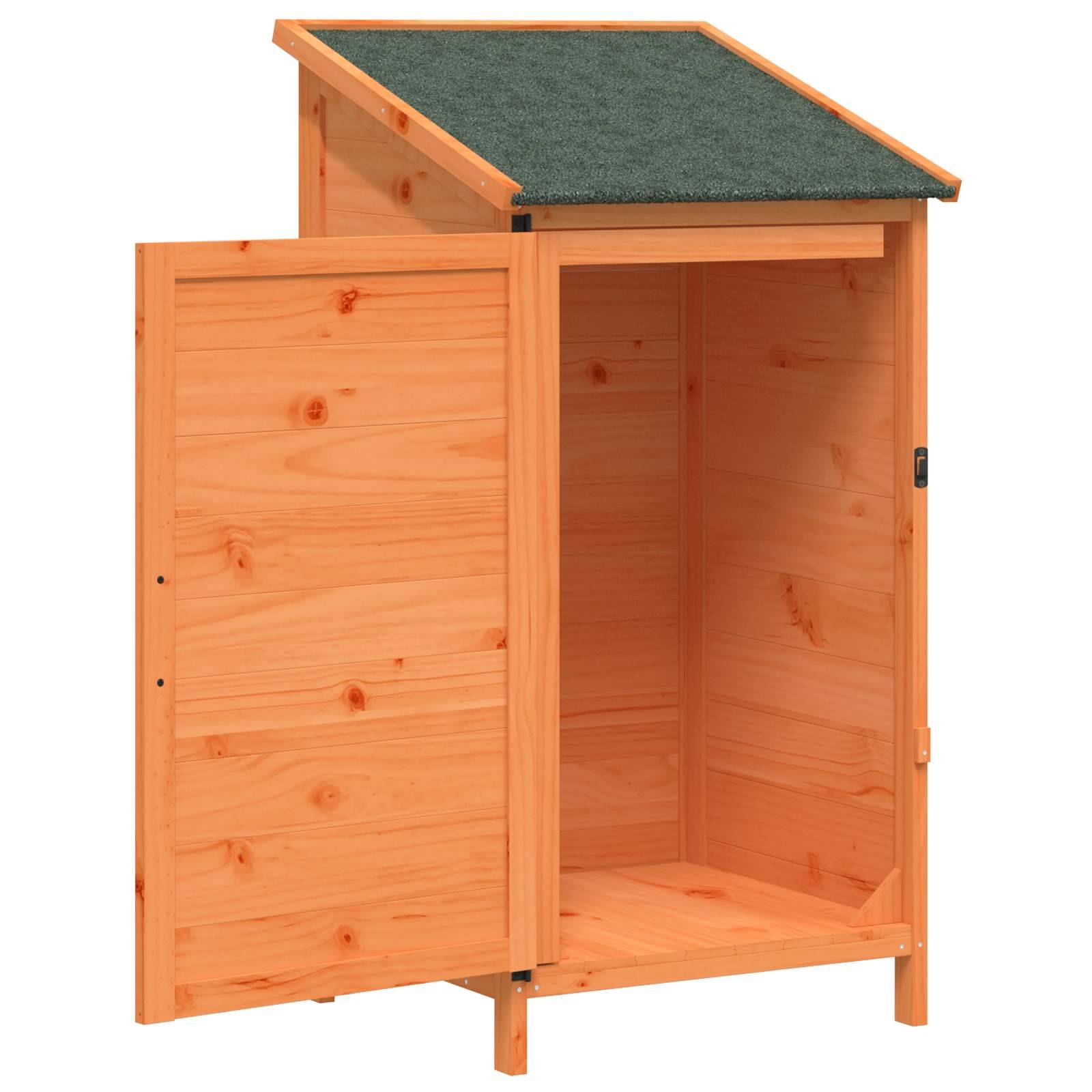PANGIVO - Abri de jardin bois de sapin marron 59 x 56 x 113.5 cm, poids:14.3kg - PANGIVO - Image 4