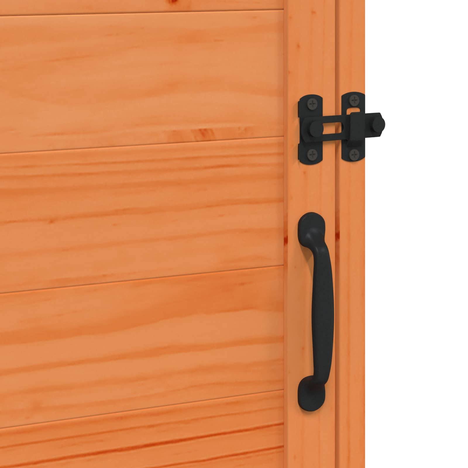 PANGIVO - Abri de jardin bois de sapin marron 59 x 56 x 113.5 cm, poids:14.3kg - PANGIVO - Image 9